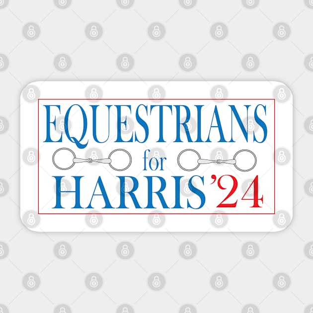 Equestrians for Harris-Snaffle bit Sticker by DickinsonDesign